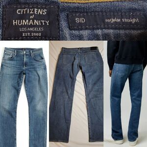 $228 NEW 38 x 34 CoH SID STRAIGHT CITIZENS OF HUMANITY MENS BLUE JEANS NWOT NWT